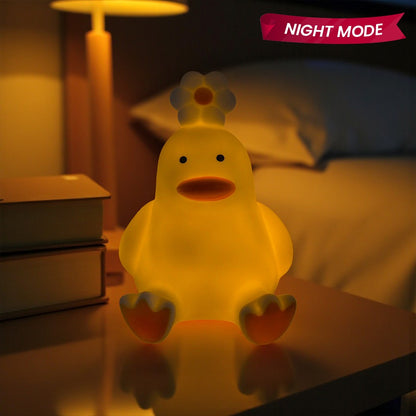 Duck with Flower Lamp