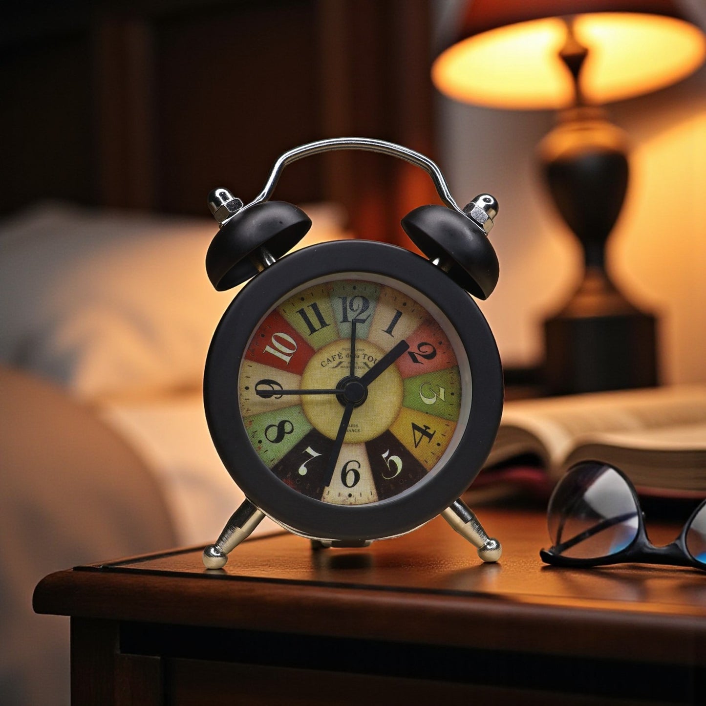 Metal Mini Alarm Clock - Black