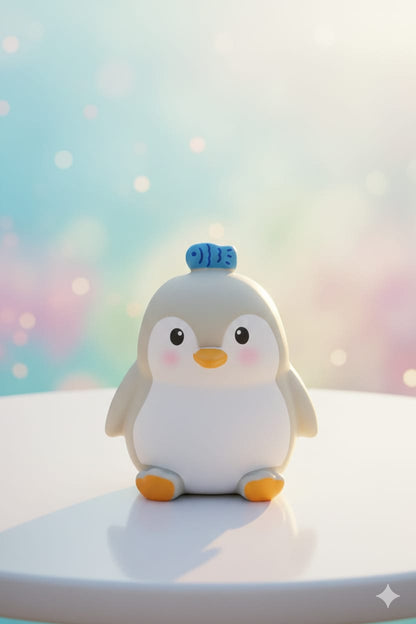 Cute Penguin Taping - Night Lamp