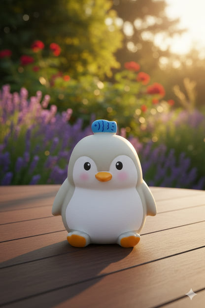 Cute Penguin Taping - Night Lamp