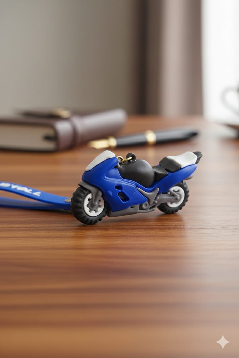 Silicone Speed Rider Key Chain