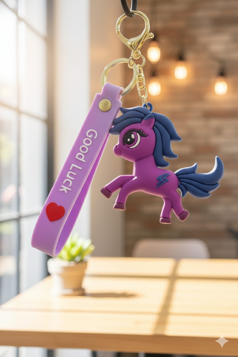 Silicone Unicorn - Key Chain
