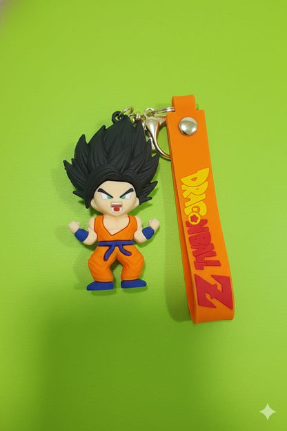 Silicone Dragon Ball Z Goku Keychain