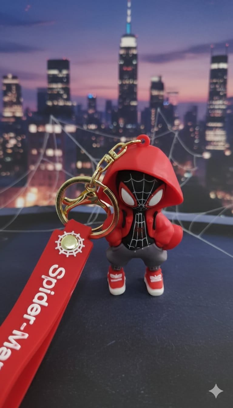 Silicone Spiderman - Keychain