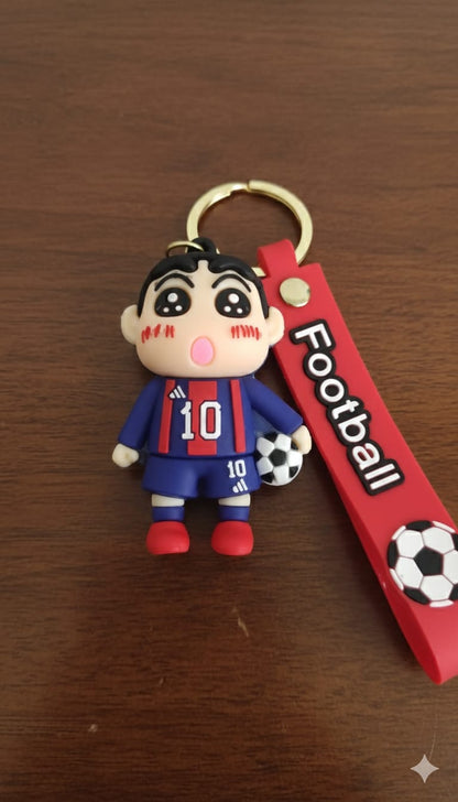Silicone Foot Ball Shinchan - Keychain