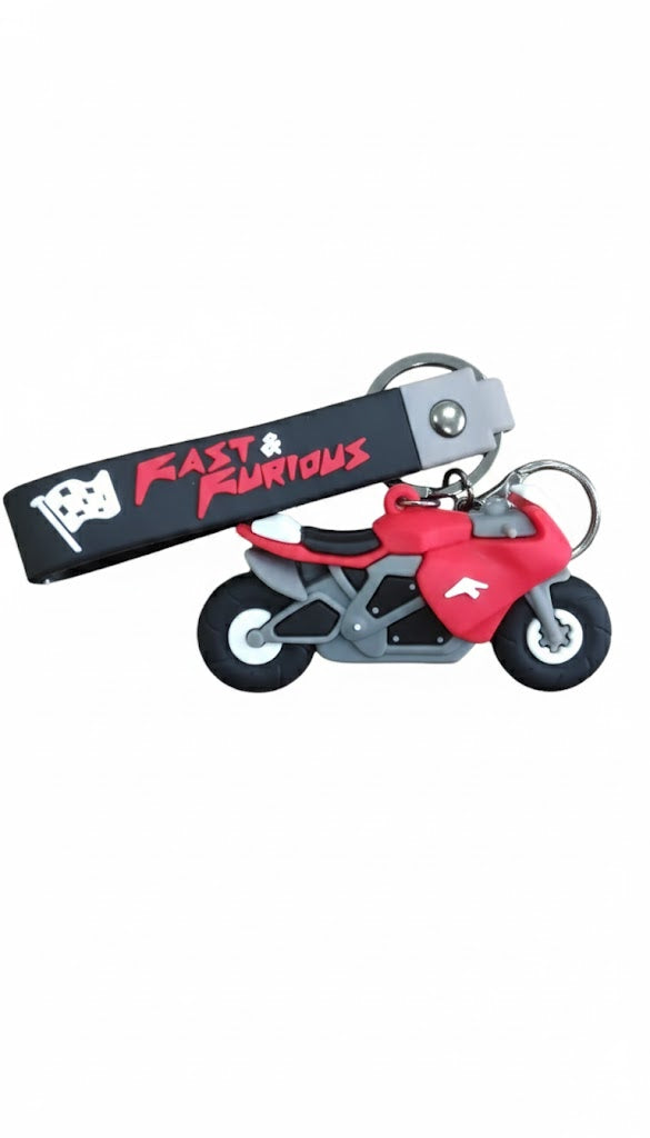 Silicone Race Bike - Key Chain