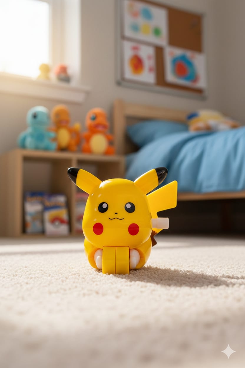 Pikachu Crawling Key Toy