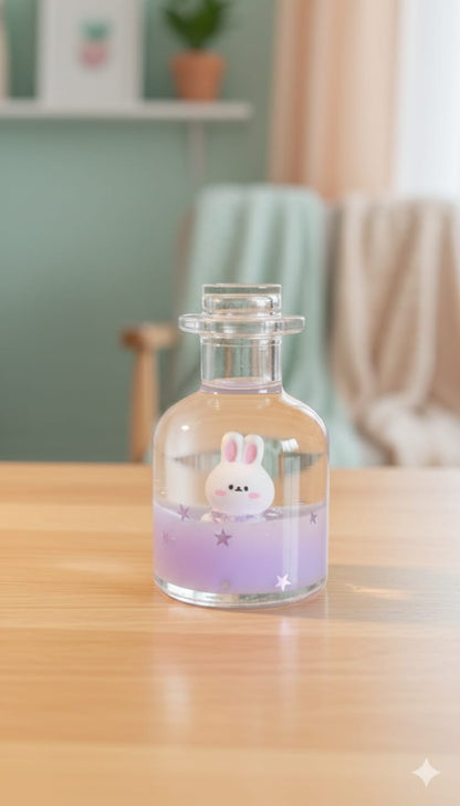 Bunny Glow Bottle - Paper Wieght Floting