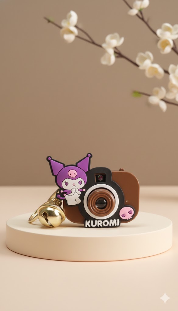 Mini Camera Projector With Keychain - Brown