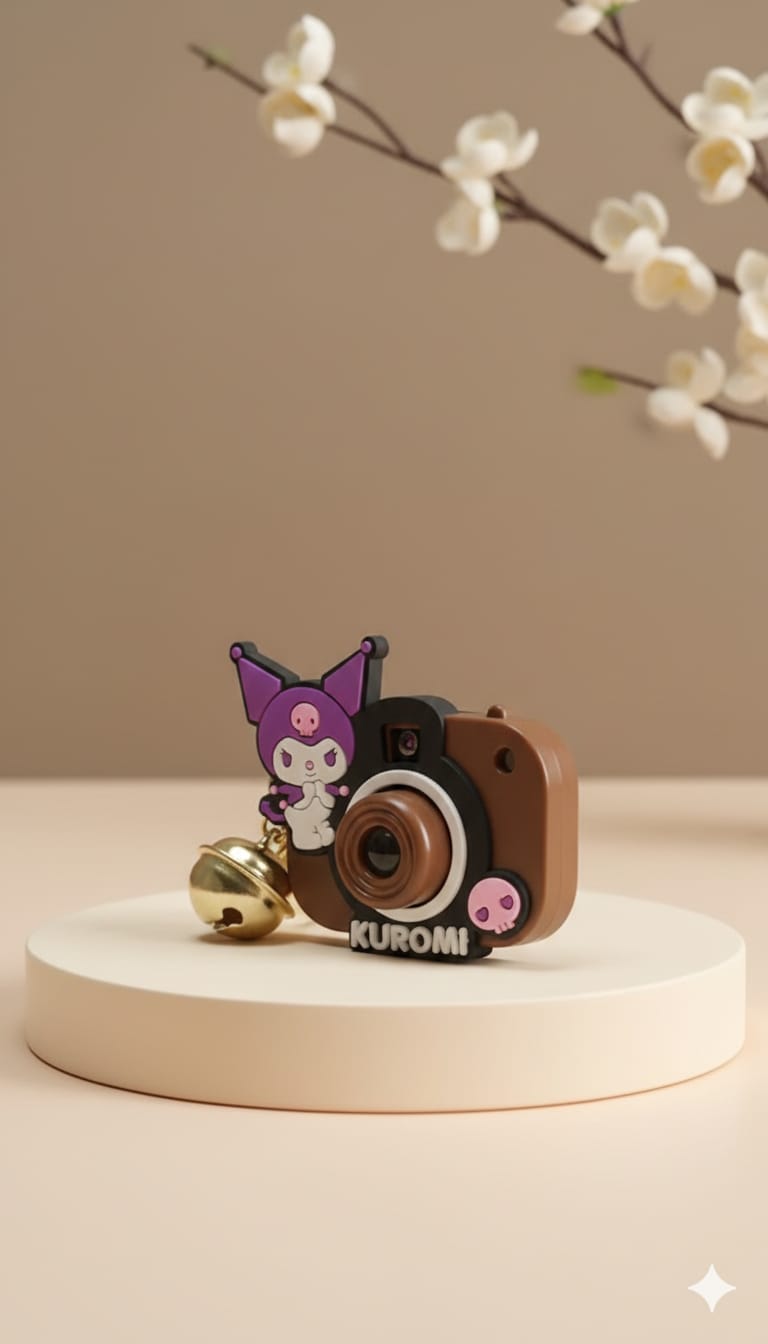 Mini Camera Projector With Keychain - Brown