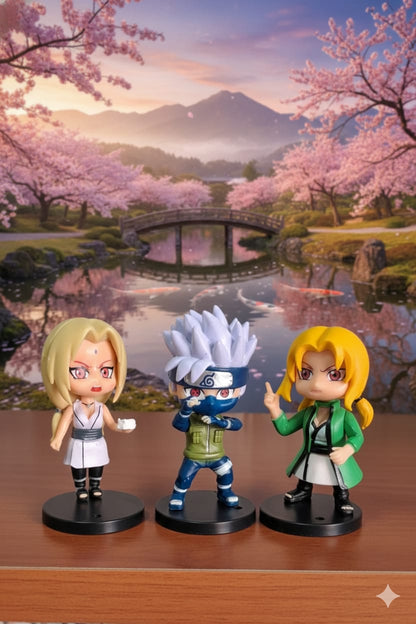 Augen Naruto -  Action Figure - [ Set Of 3 ]