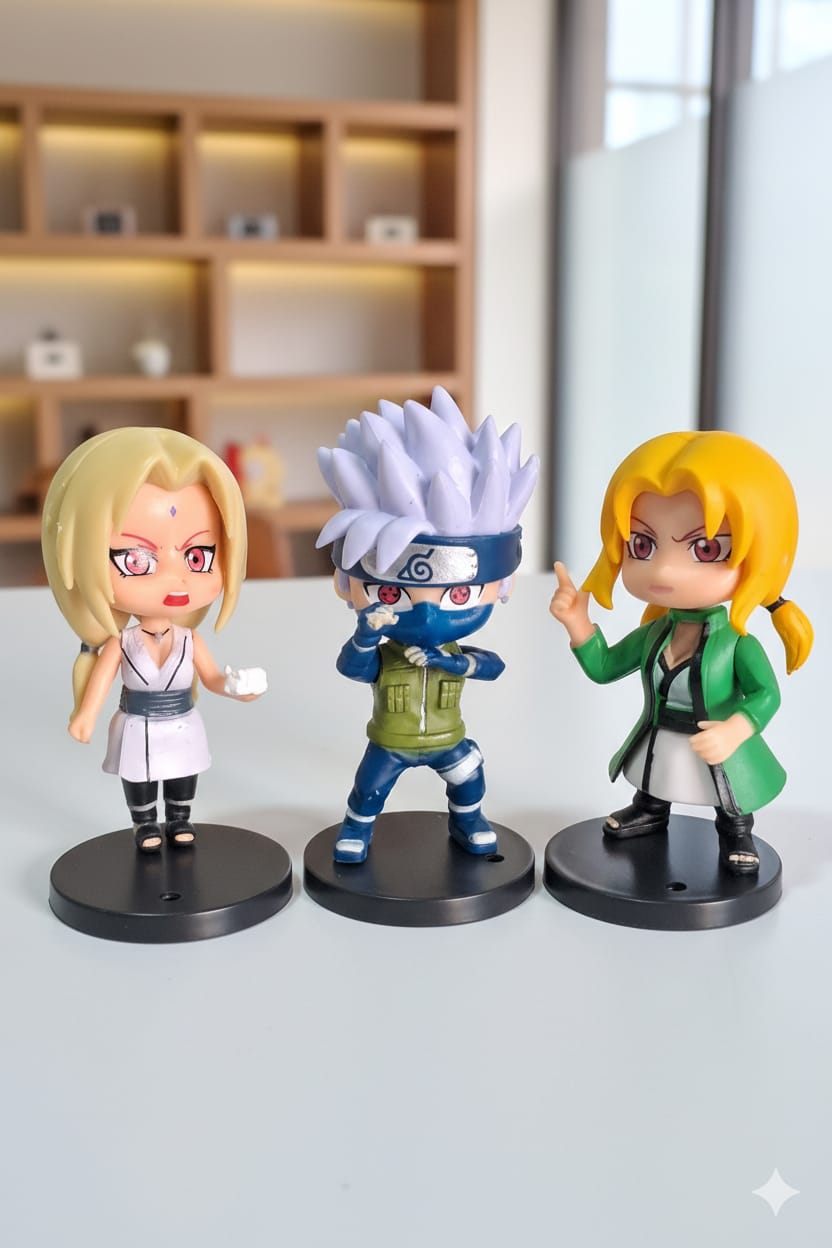 Augen Naruto -  Action Figure - [ Set Of 3 ]