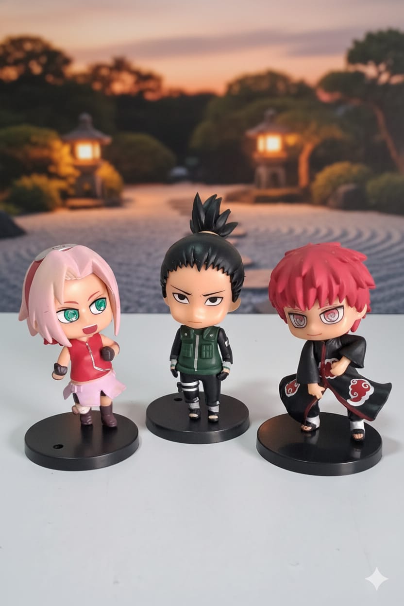 Anime Naruto - Action Figure - [ Set Of 3 ]