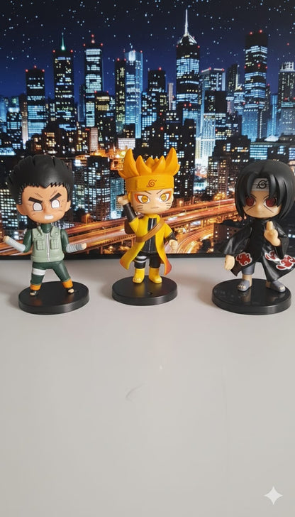 Anime Naruto - Action Figure - [ Set Of 3 ]