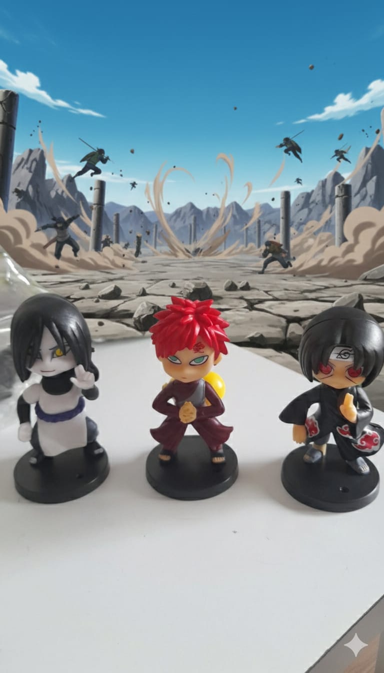 Augen Naruto - Action Figure - [ Set Of 3 ]