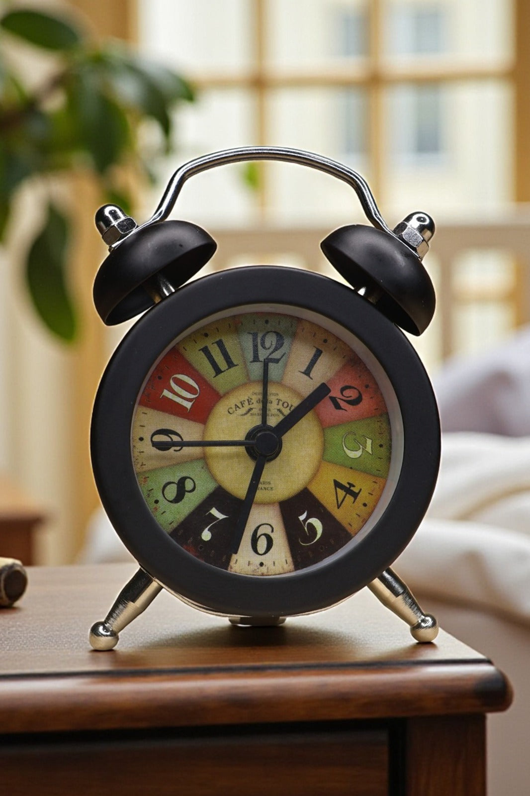 Metal Mini Alarm Clock - Black