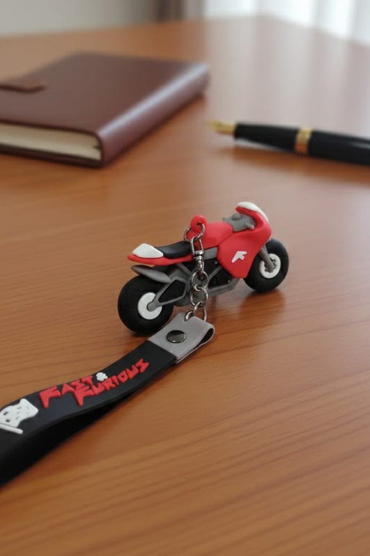 Silicone Race Bike - Key Chain