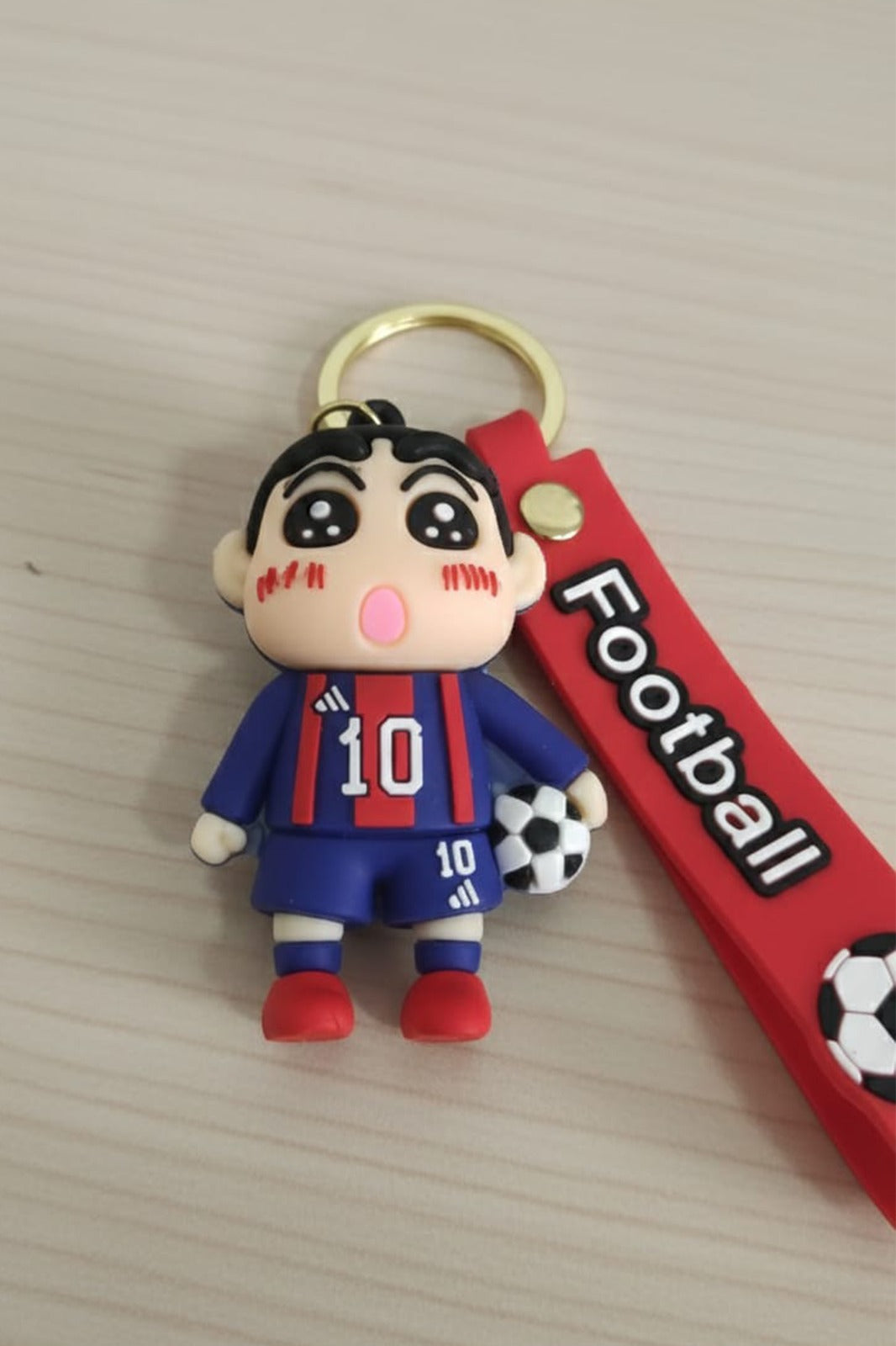 Silicone Foot Ball Shinchan - Keychain