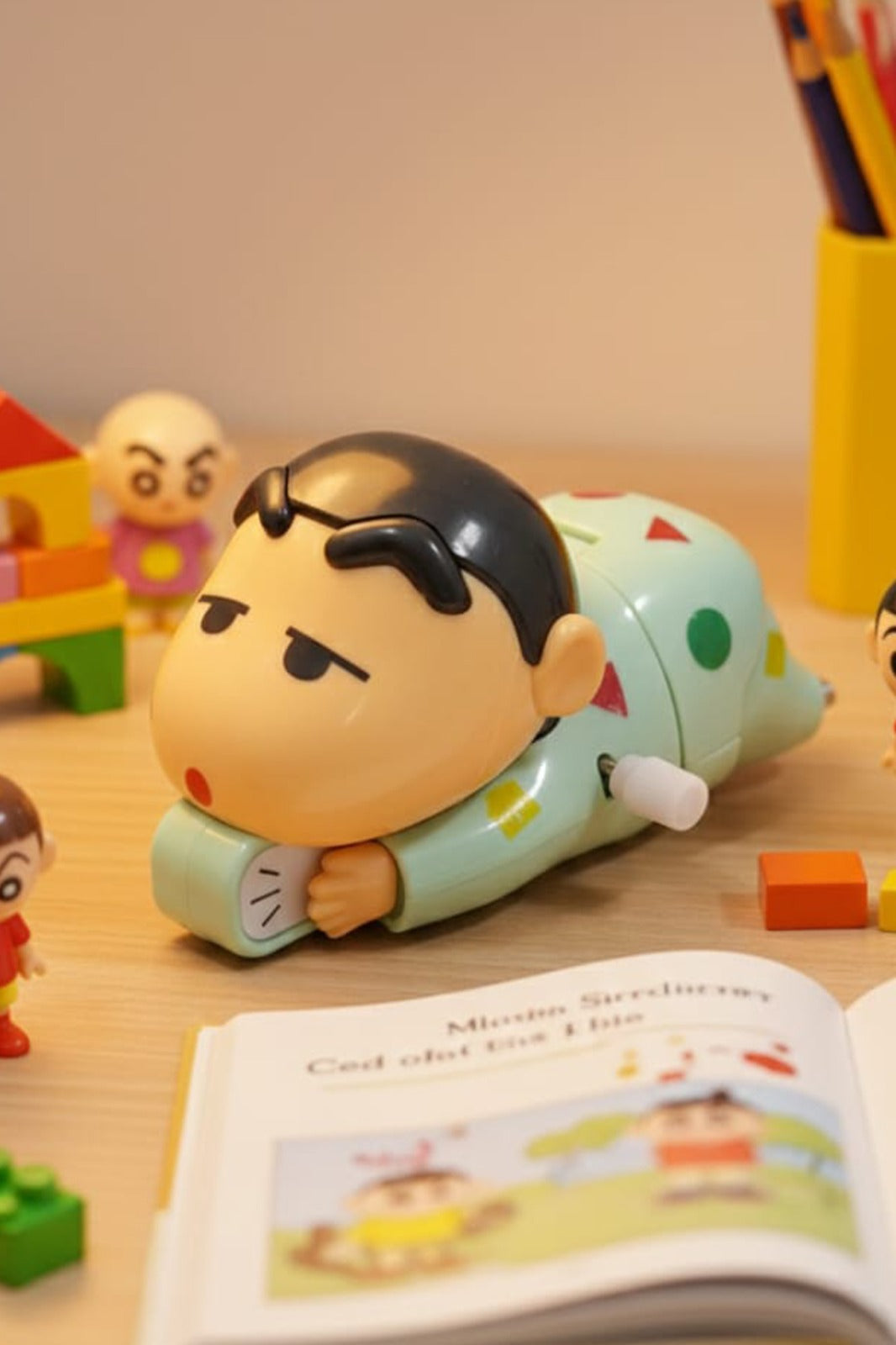 ShinChan Crawling Key Toy - Sky Blue