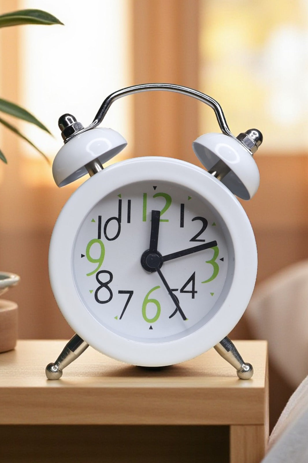 Metal Alarm Clock - White
