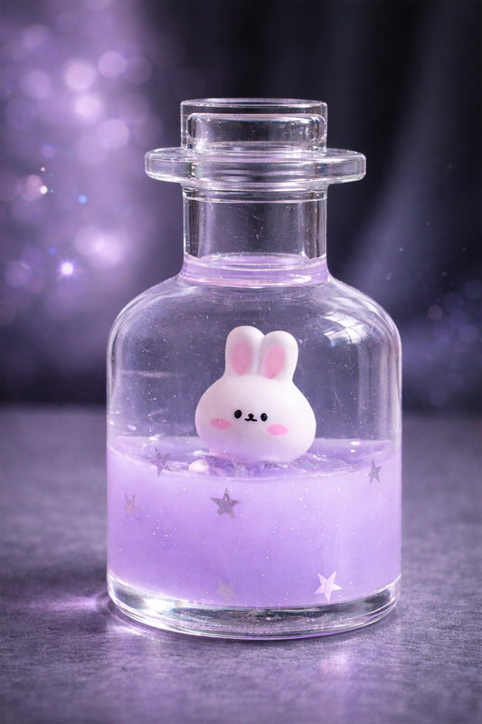 Bunny Glow Bottle - Paper Wieght Floting