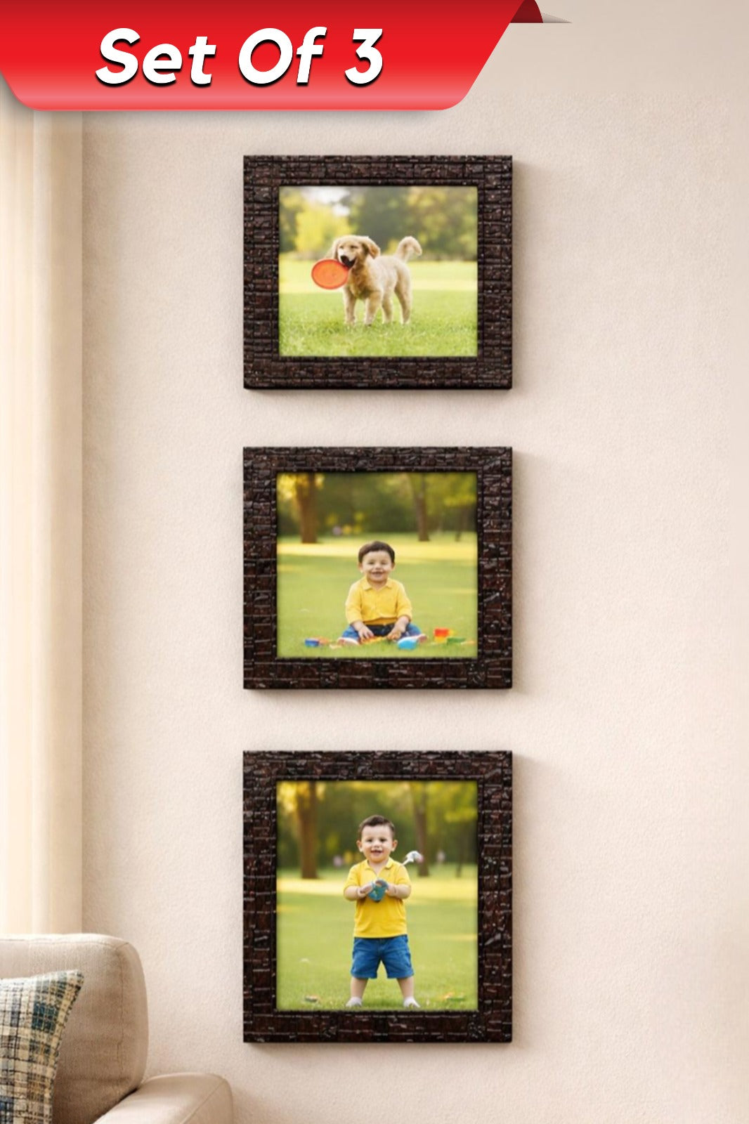 4 x 4 Frame - Confirmed order → Send photo to 7200781045 { Set Of 3 }